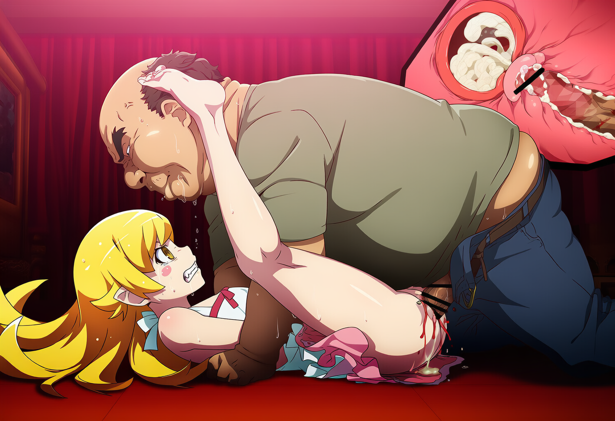 忍野忍 キモオジにレイプされる