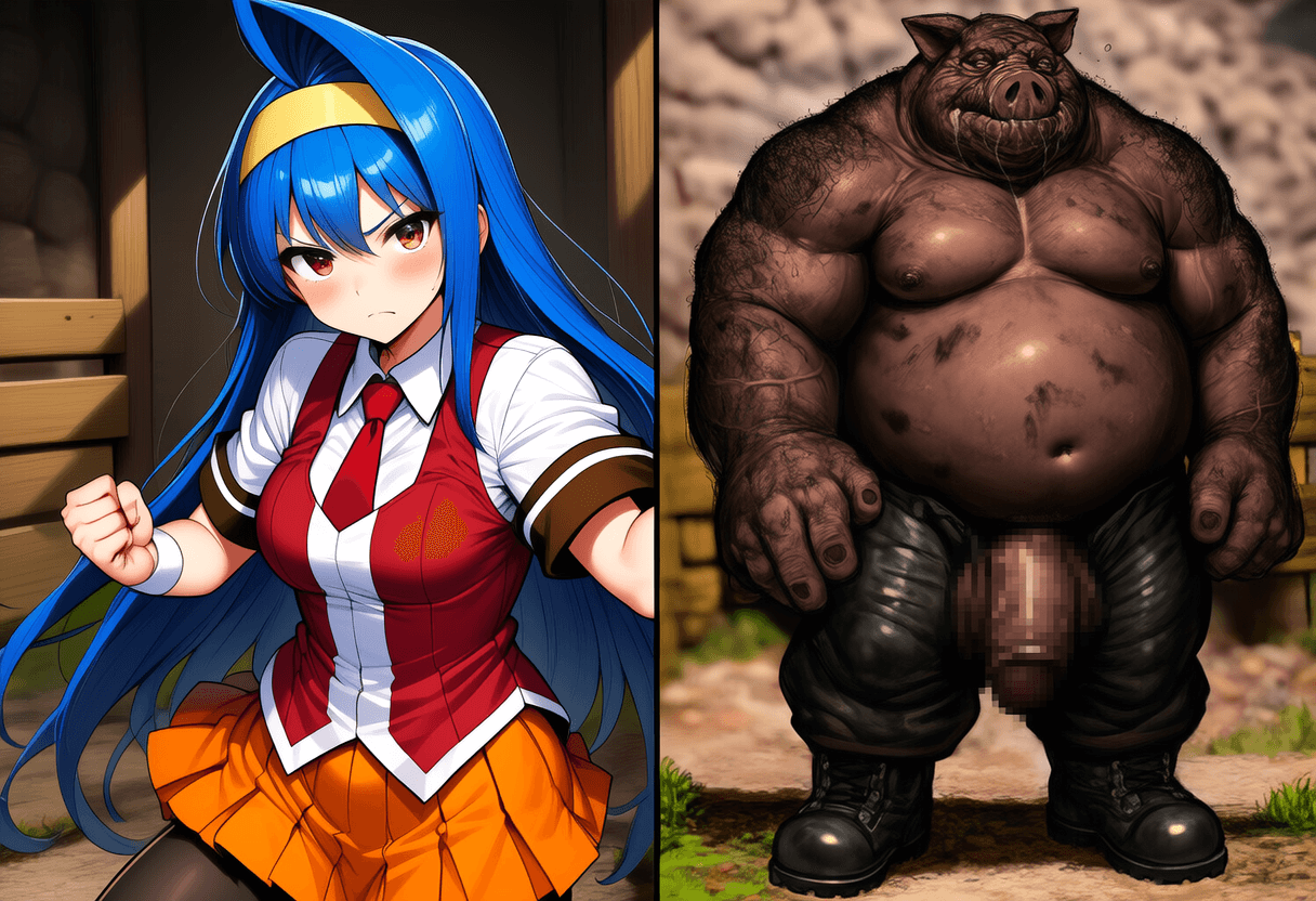 廿楽冴姫 豚野郎 敗北イラマチオ (BUTA様提供)